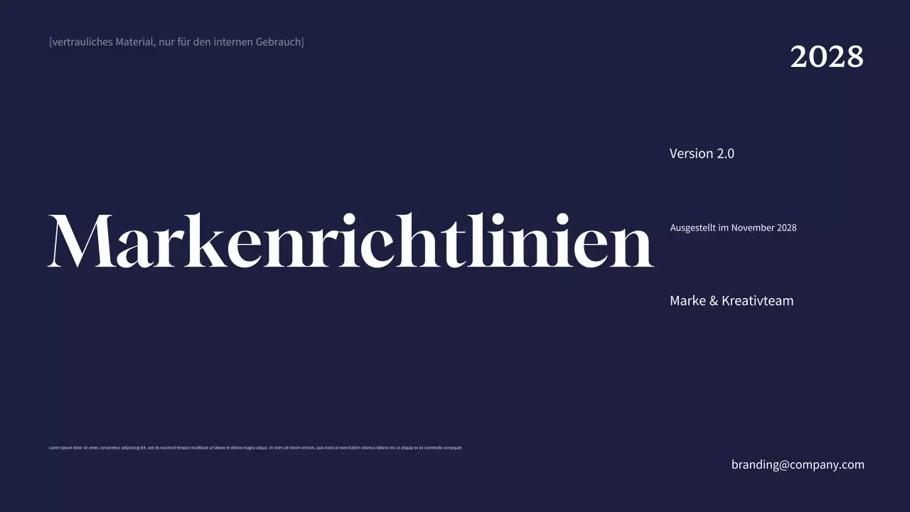 Navy Professional Markenleitfaden