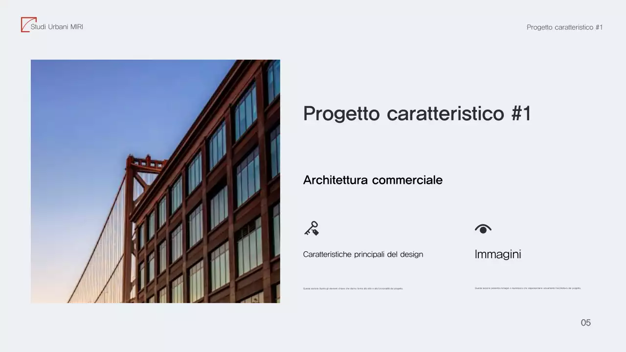 Portafoglio di architettura moderna Red