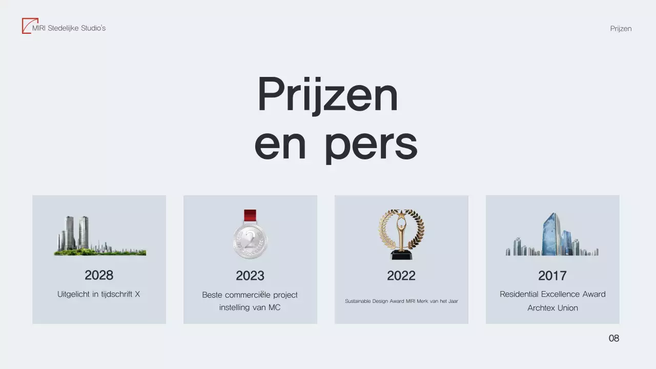 Red Moderne Architectuur Portfolio