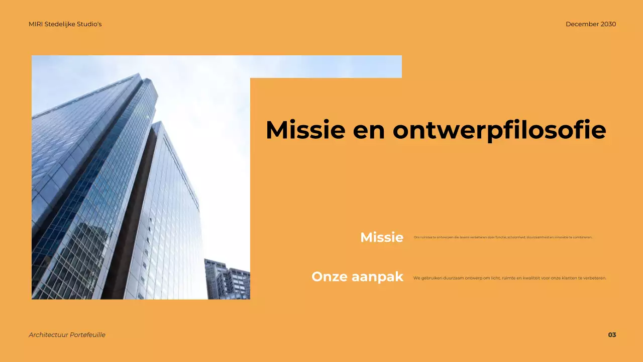 Portfolio Grijze Moderne Architectuur