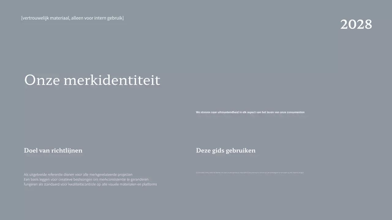 Marine Professioneel Merk Richtlijn