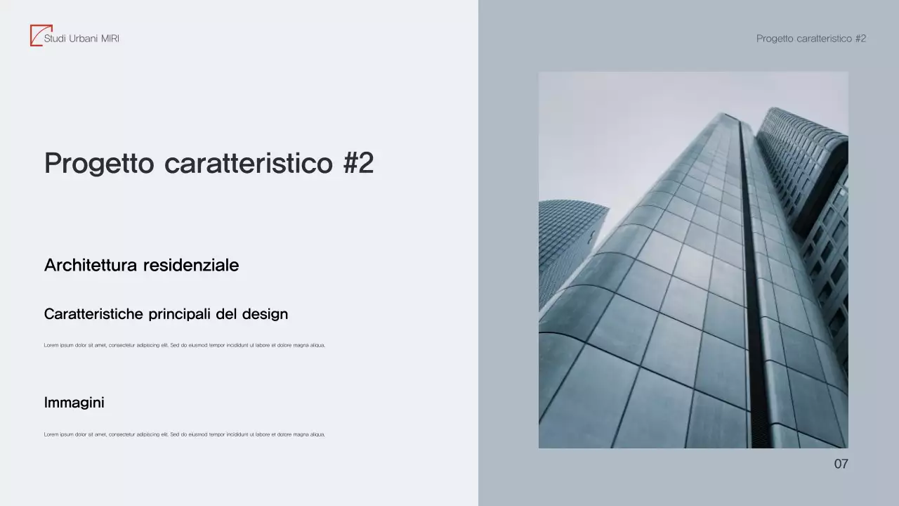 Portafoglio di architettura moderna Red