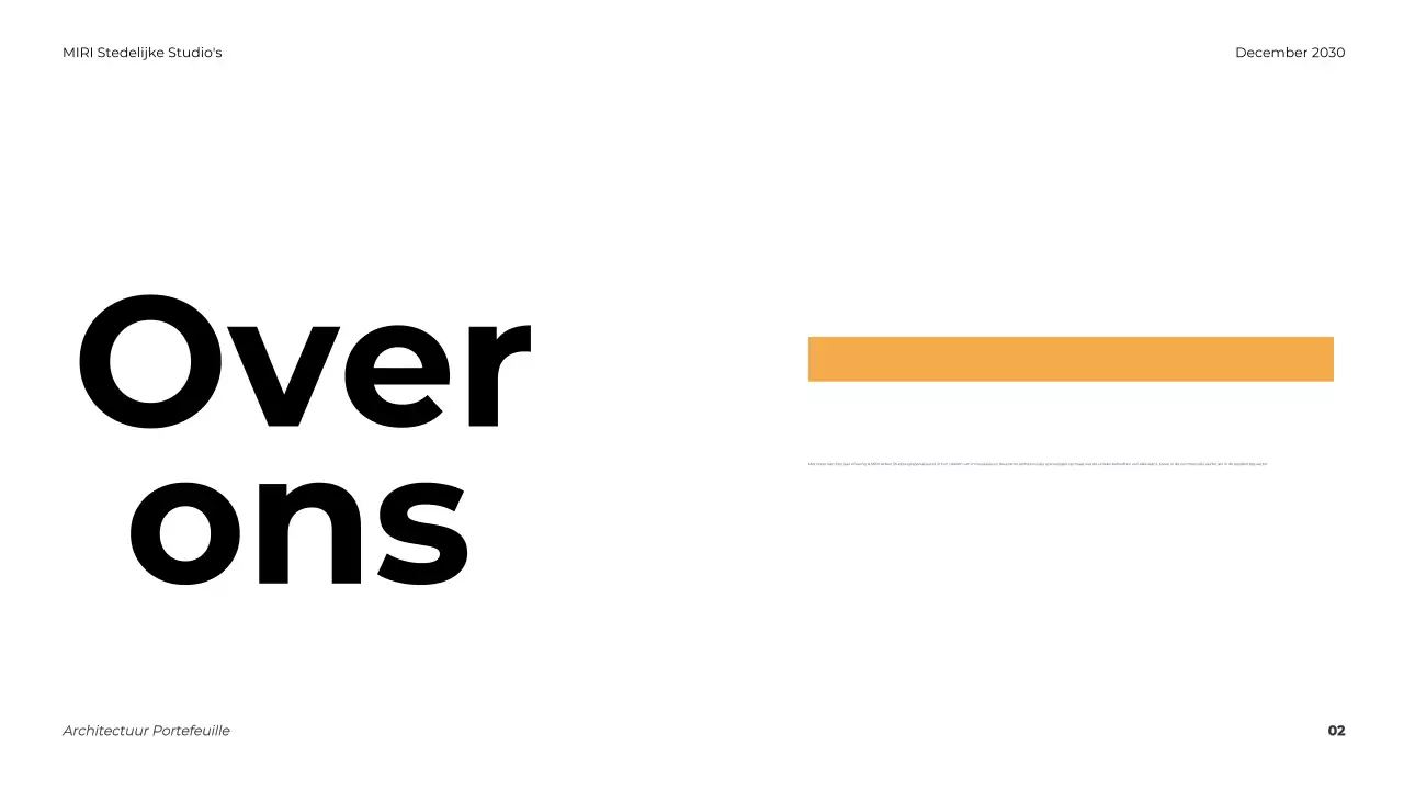 Portfolio Grijze Moderne Architectuur