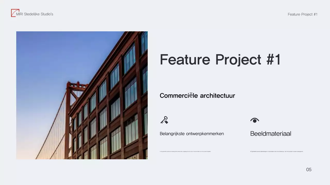 Red Moderne Architectuur Portfolio