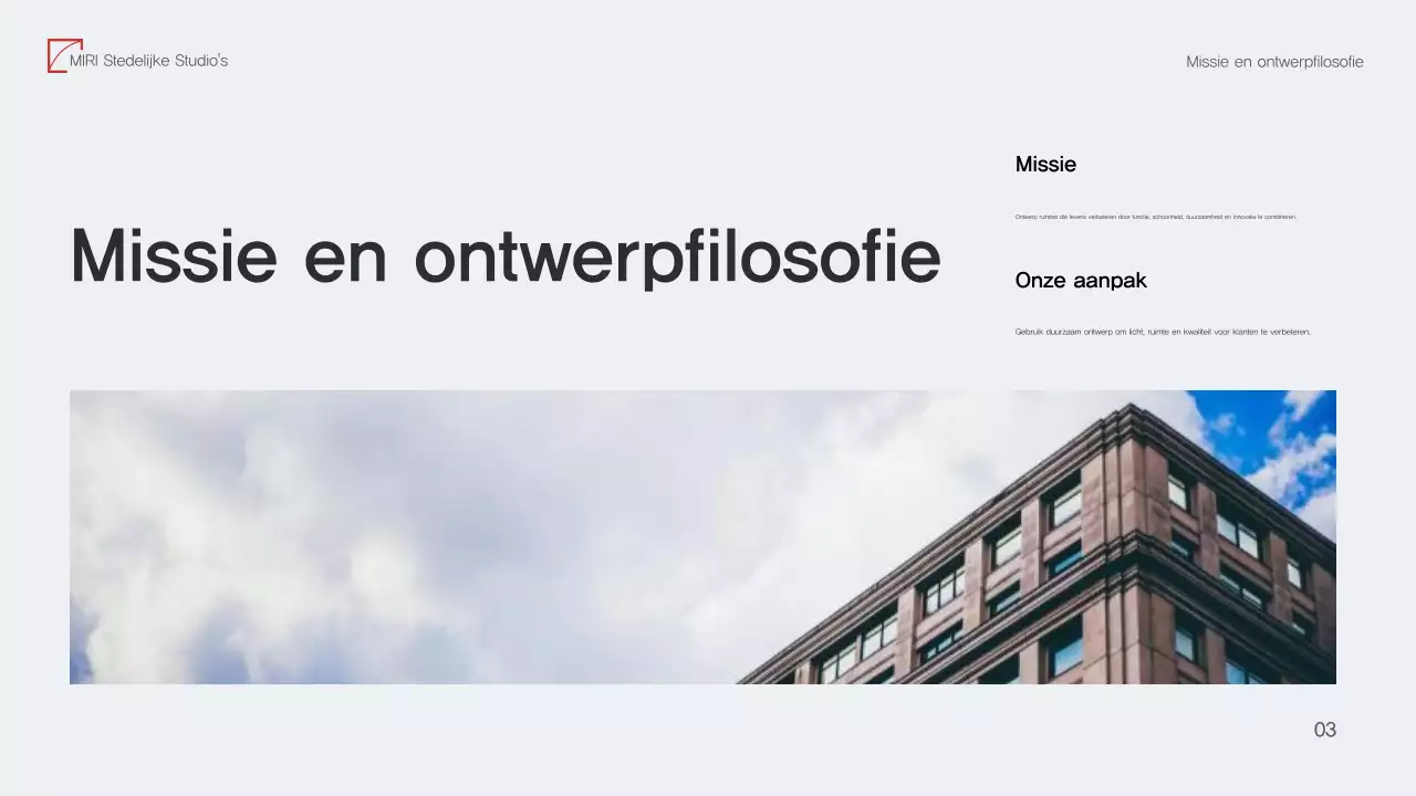 Red Moderne Architectuur Portfolio