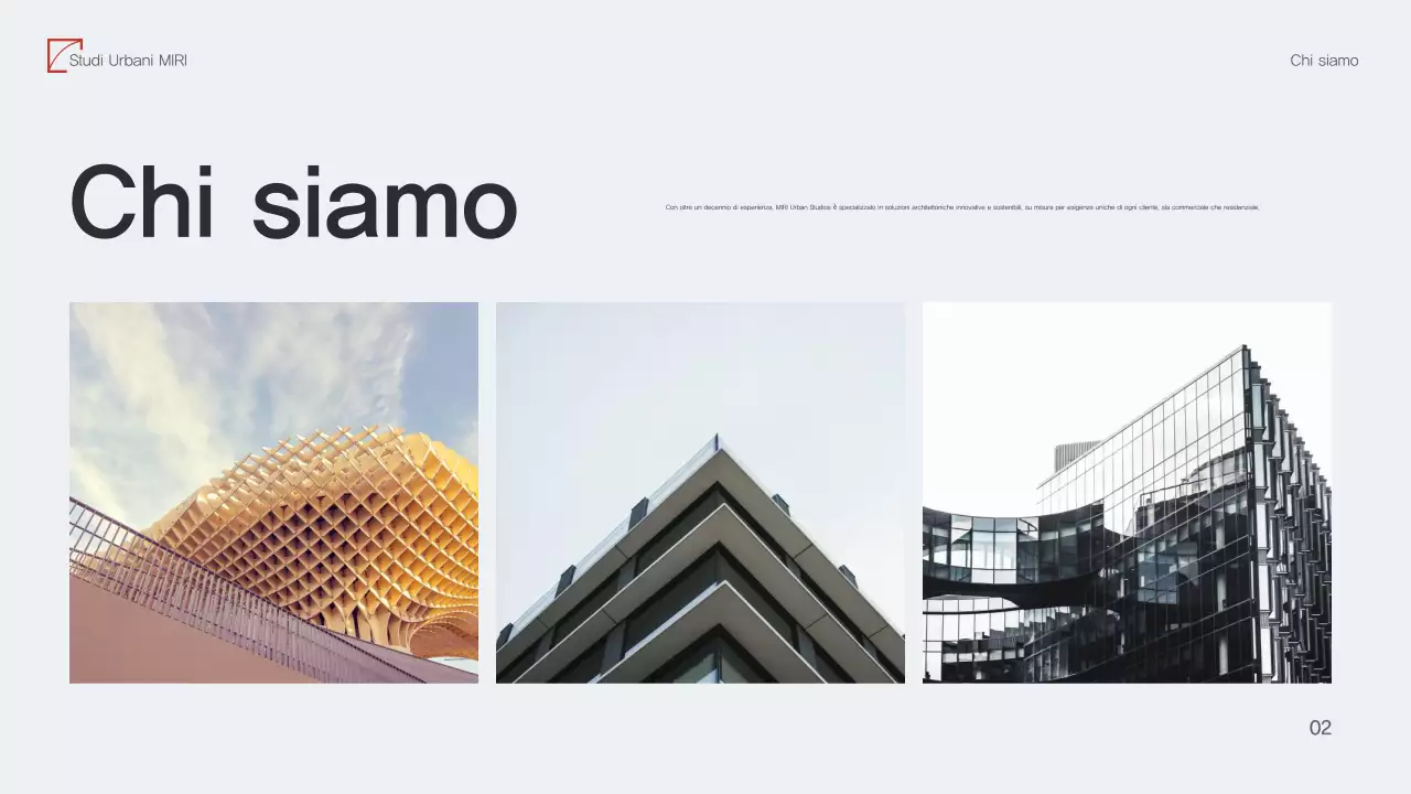 Portafoglio di architettura moderna Red