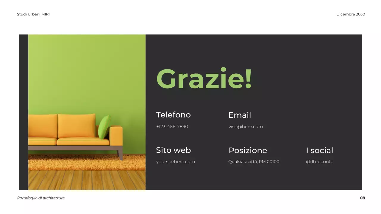 Portafoglio di architettura moderna grigia