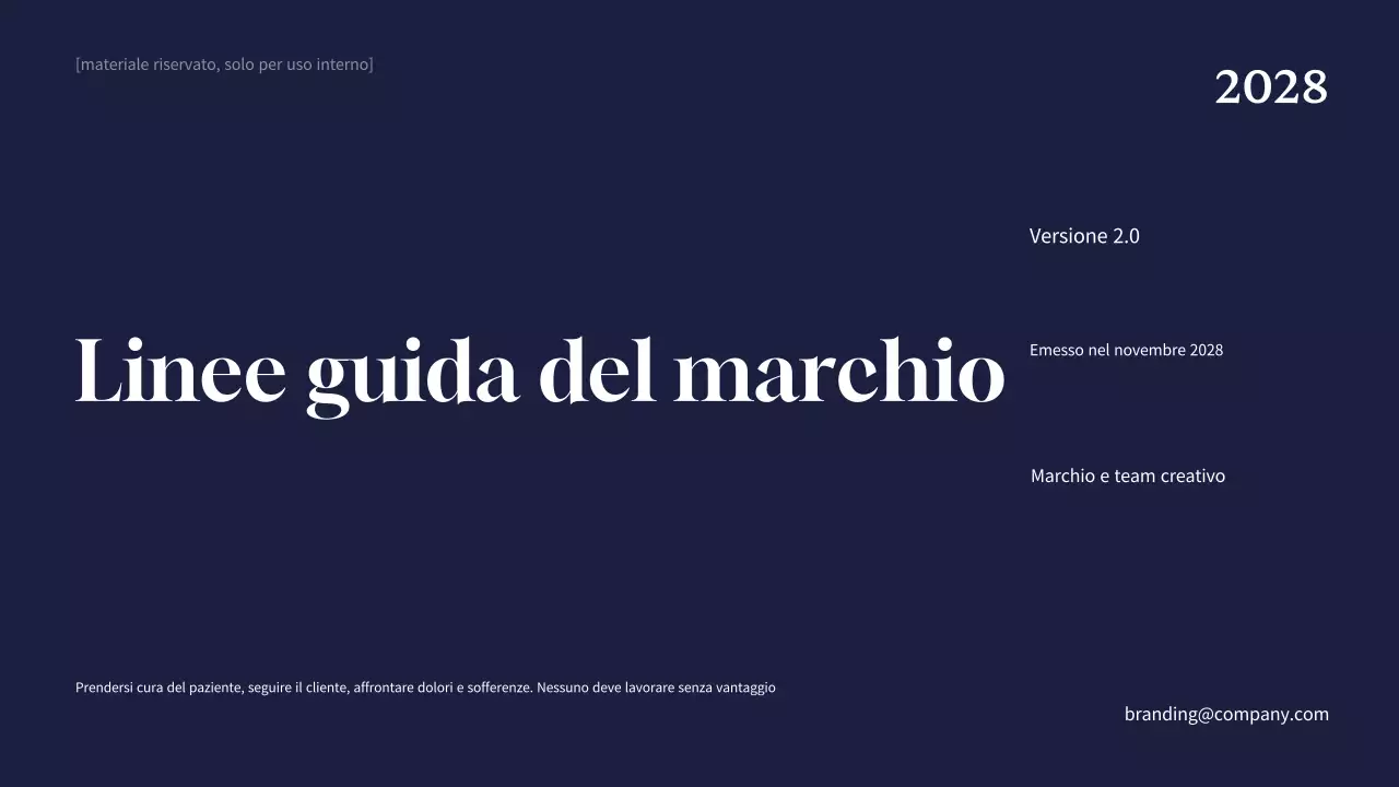 Linea guida del marchio professionale della Marina Militare