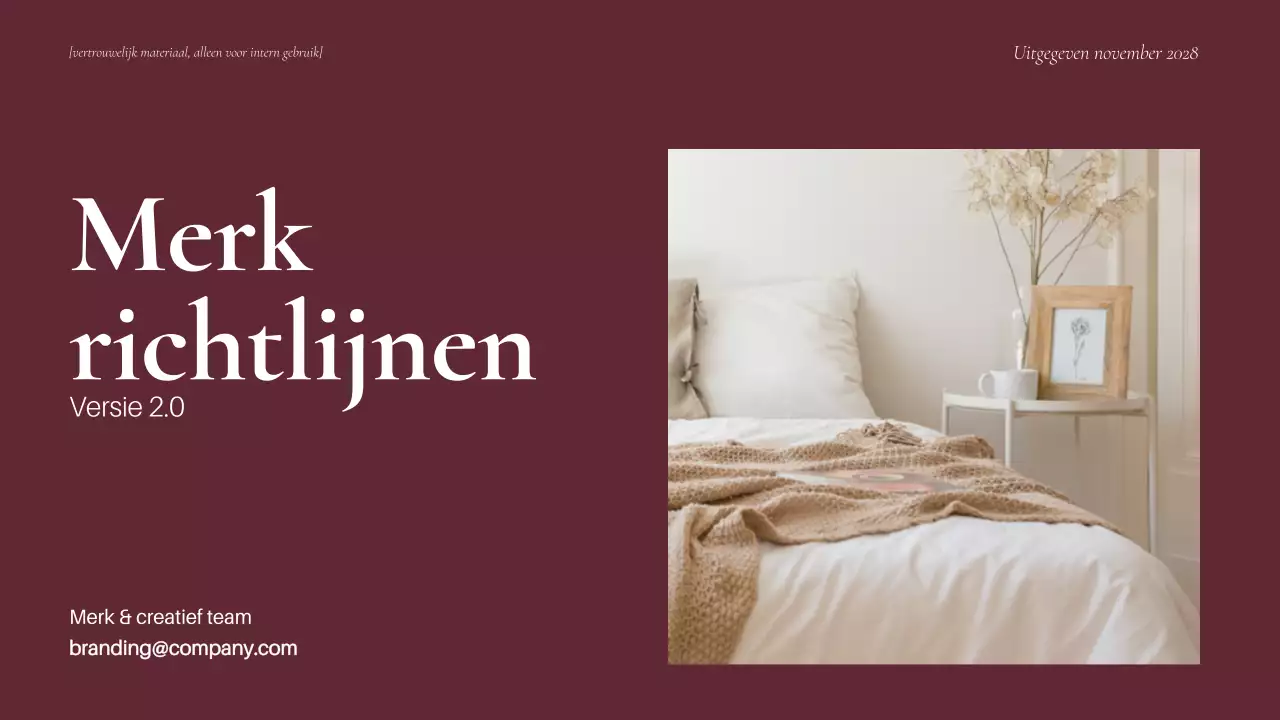 Maroon Minimal Merk Richtlijn