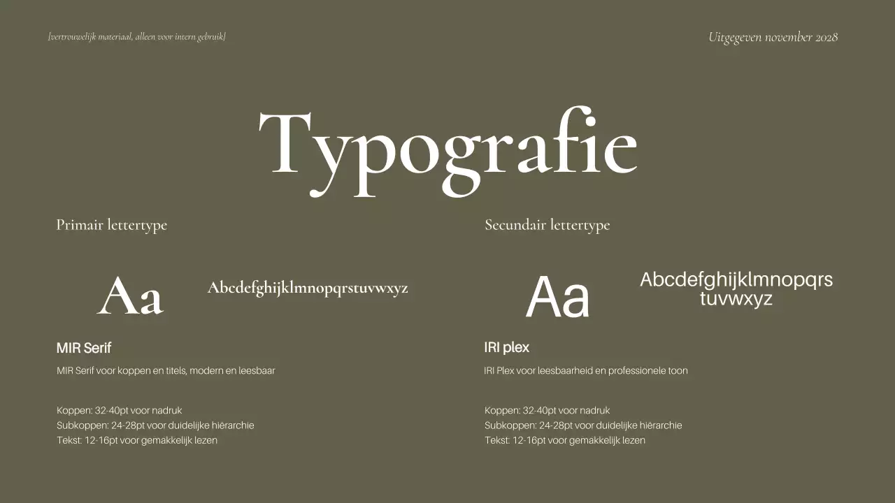 Maroon Minimal Merk Richtlijn