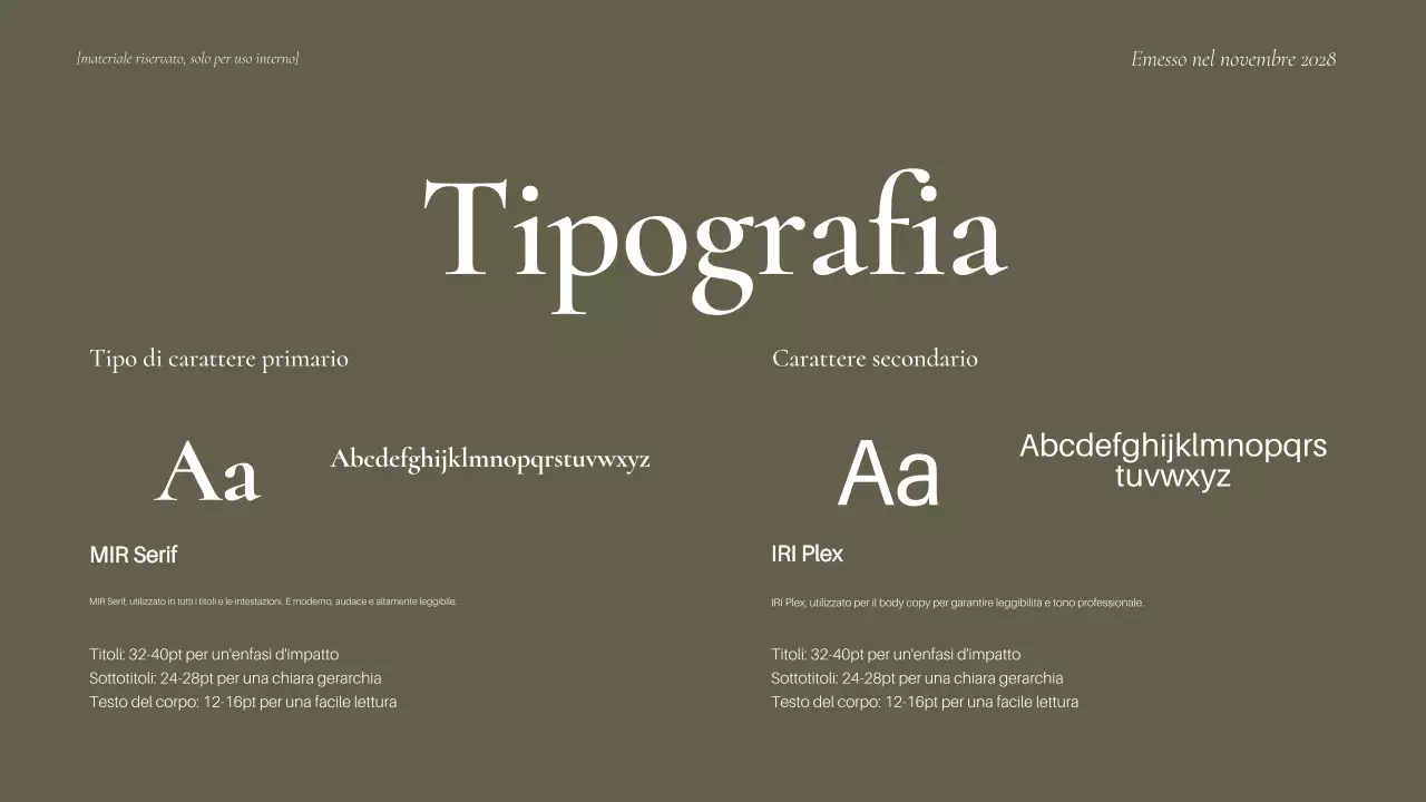 Linea guida del marchio Maroon Minimal