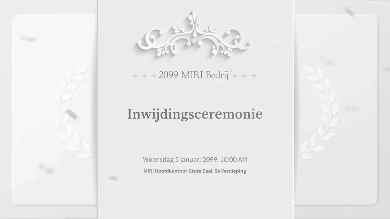 Inbedrijfstellingsceremonie Grey Classic
