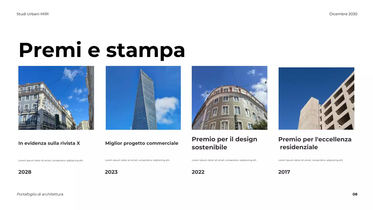 Portafoglio di architettura moderna grigia