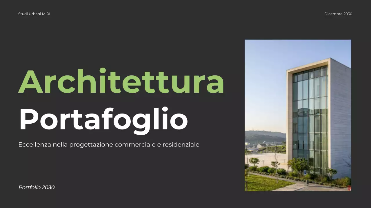 Portafoglio di architettura moderna grigia