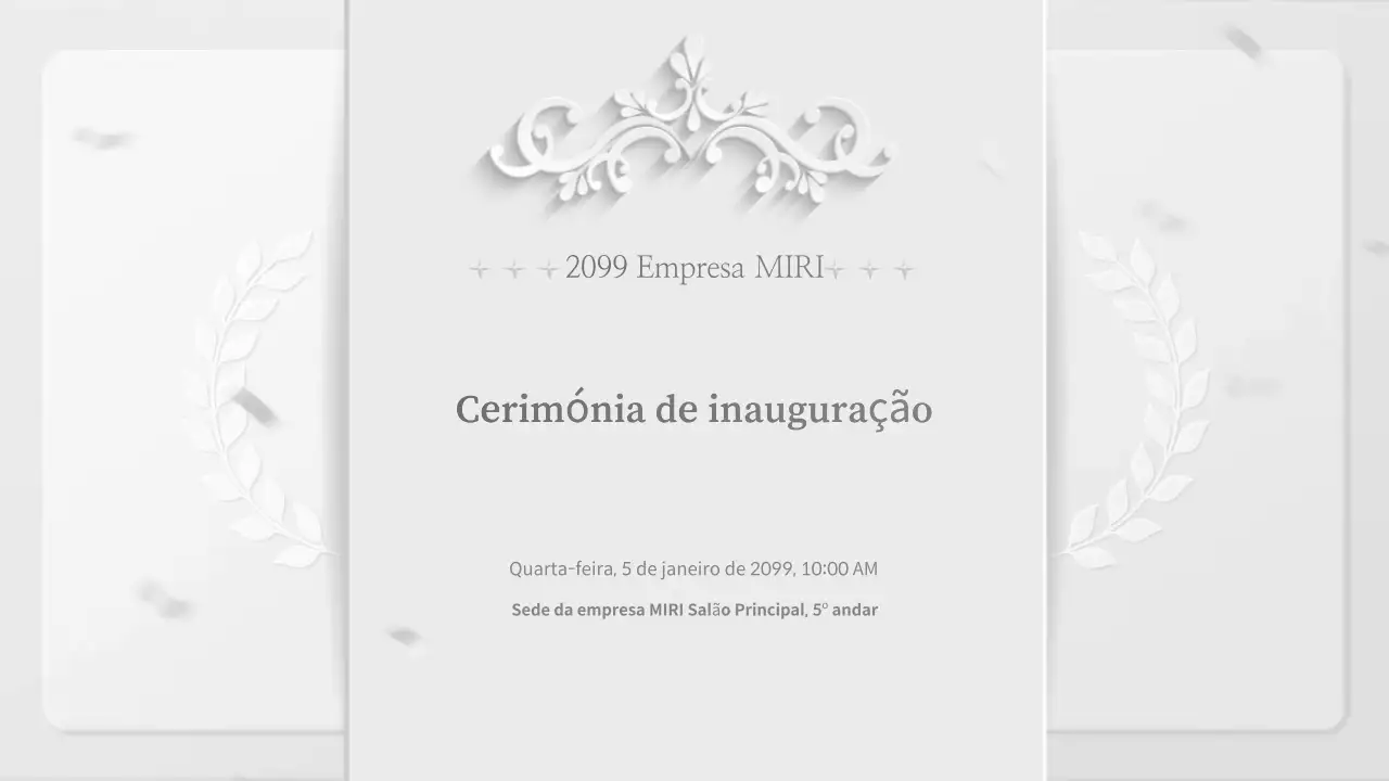 Cerimónia de entrada em funcionamento do Grey Classic