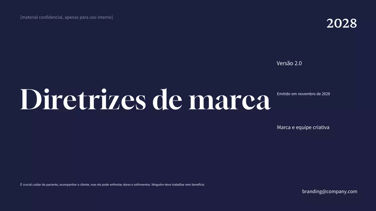 Diretrizes da marca profissional da Marinha