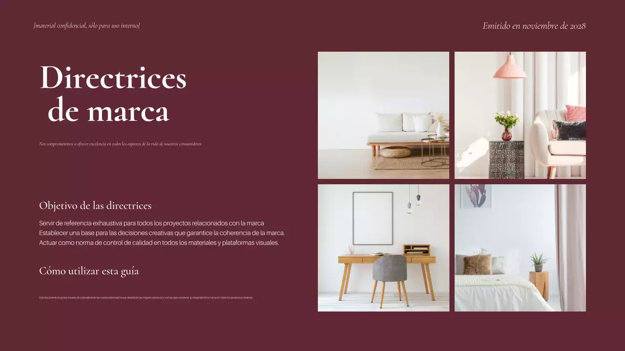 Guía de la marca Maroon Minimal