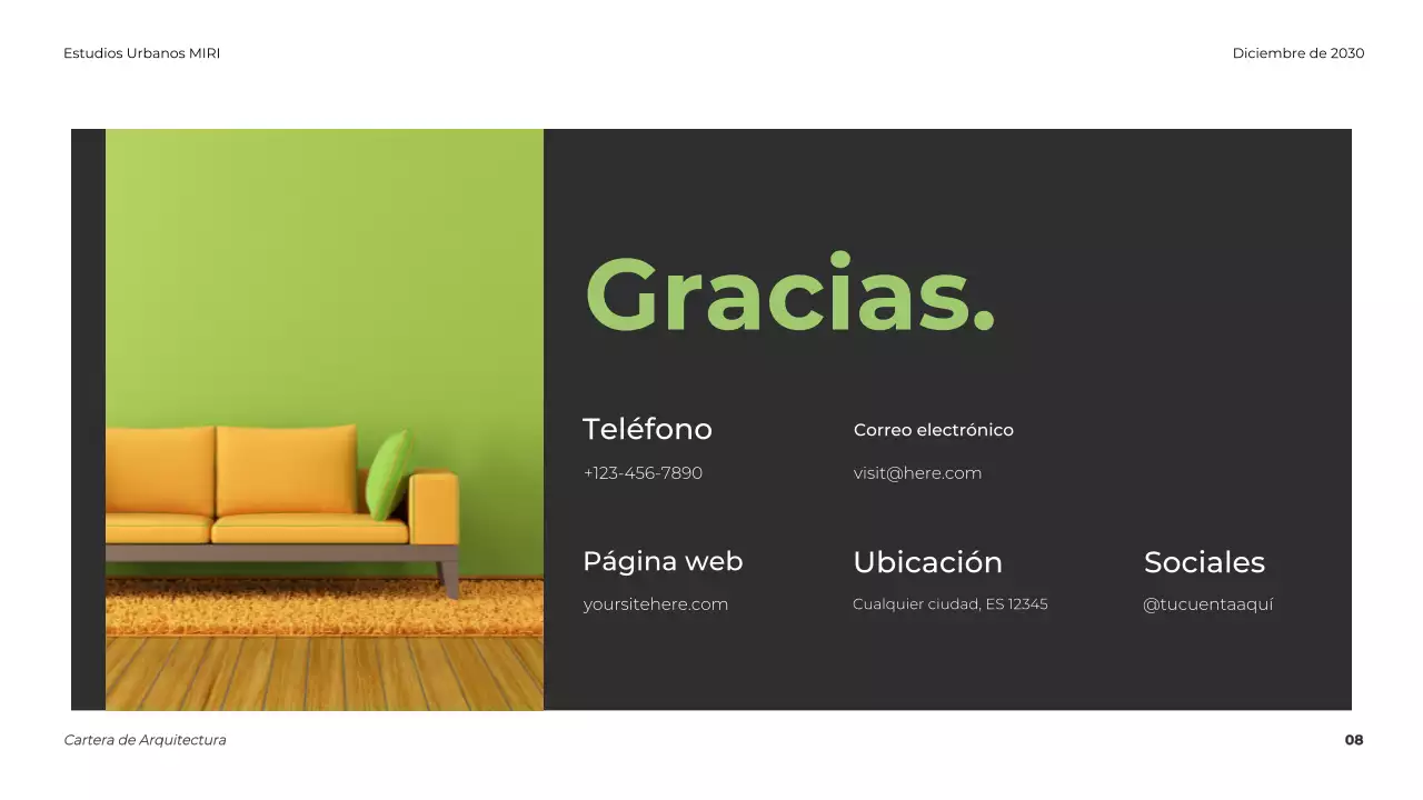 Cartera de Arquitectura Moderna Gris