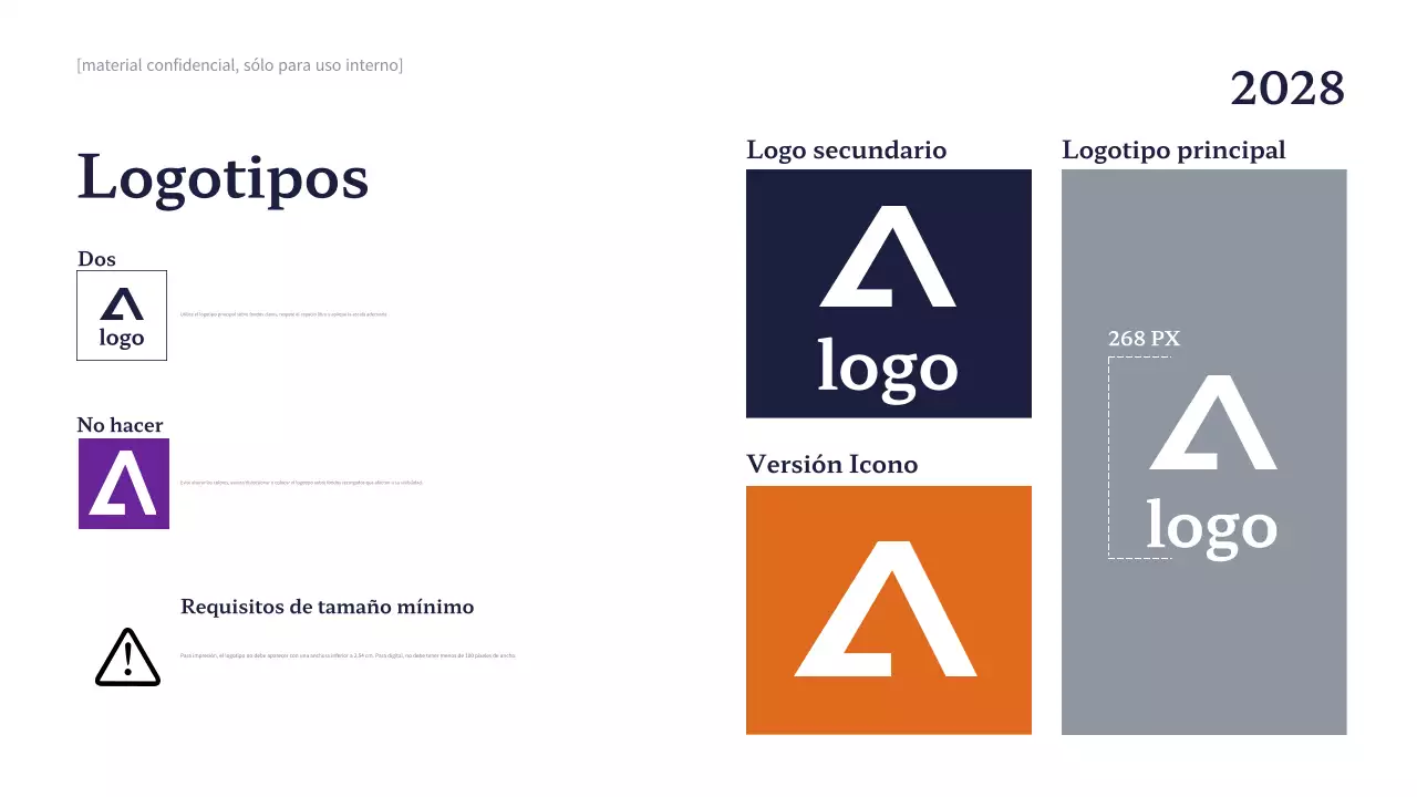 Directriz de la marca Navy Professional