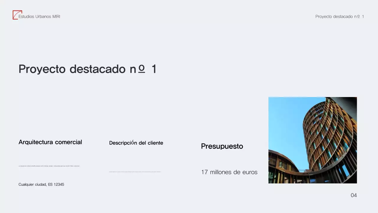 Red Modern Architecture Portfolio