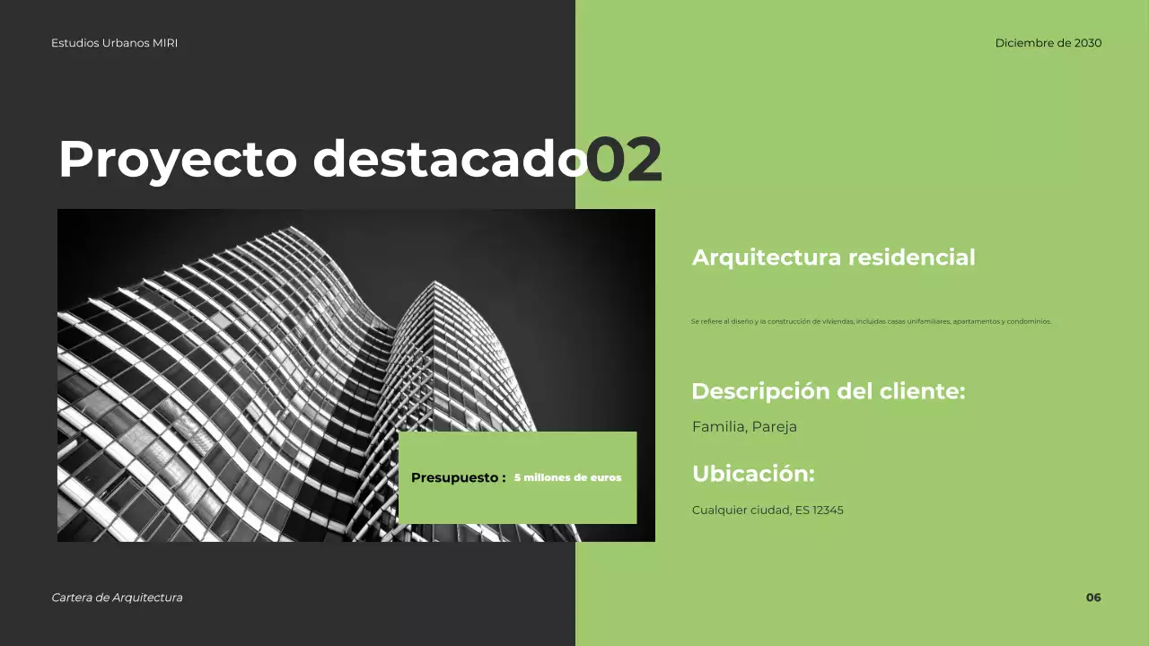 Cartera de Arquitectura Moderna Gris