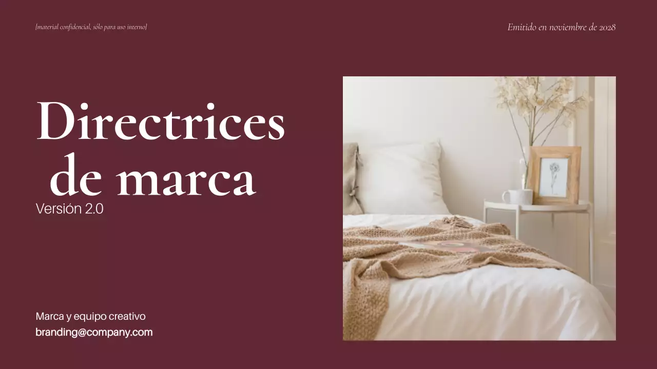 Guía de la marca Maroon Minimal