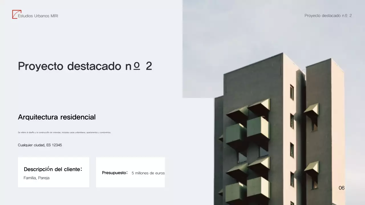 Red Modern Architecture Portfolio