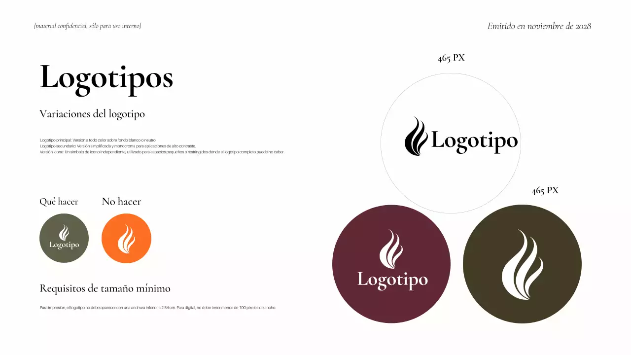 Guía de la marca Maroon Minimal