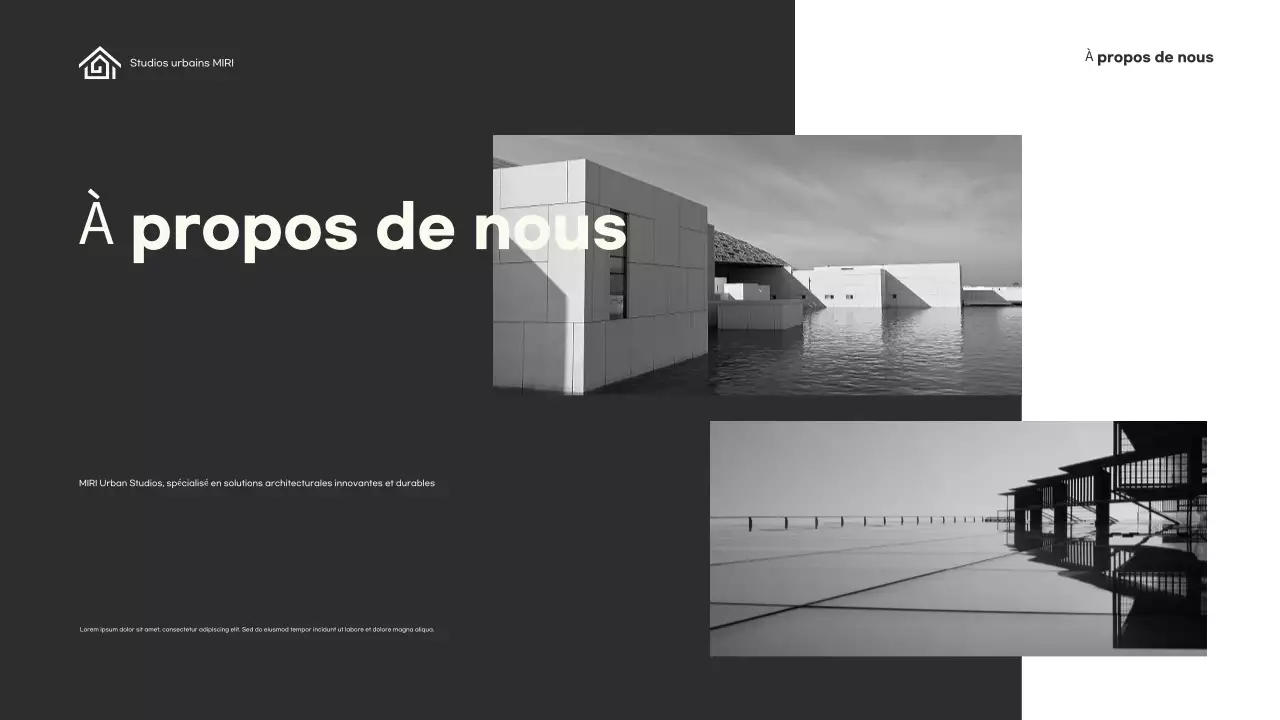 Portefeuille d'architecture minimaliste verte