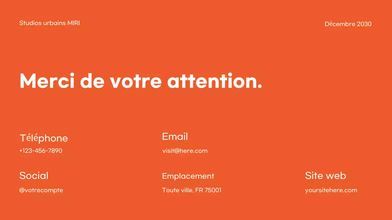 Portefeuille d'architecture moderne d'Orange