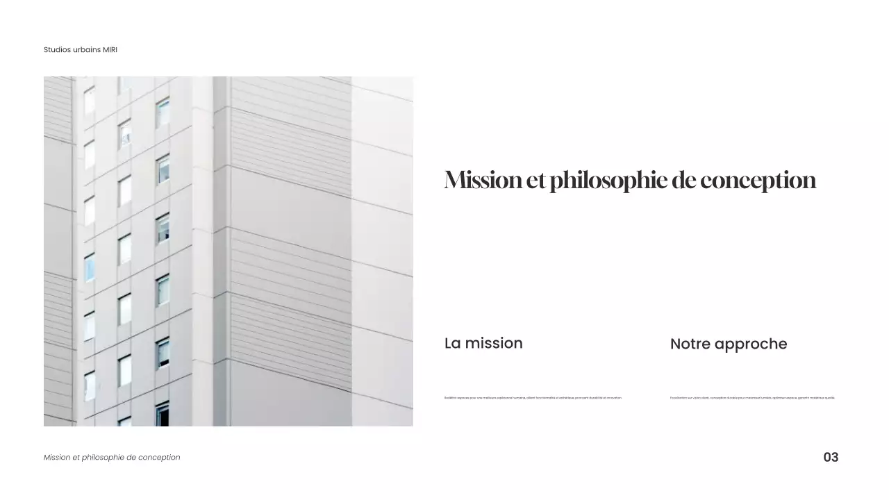 Portefeuille d'architecture moderne bleue