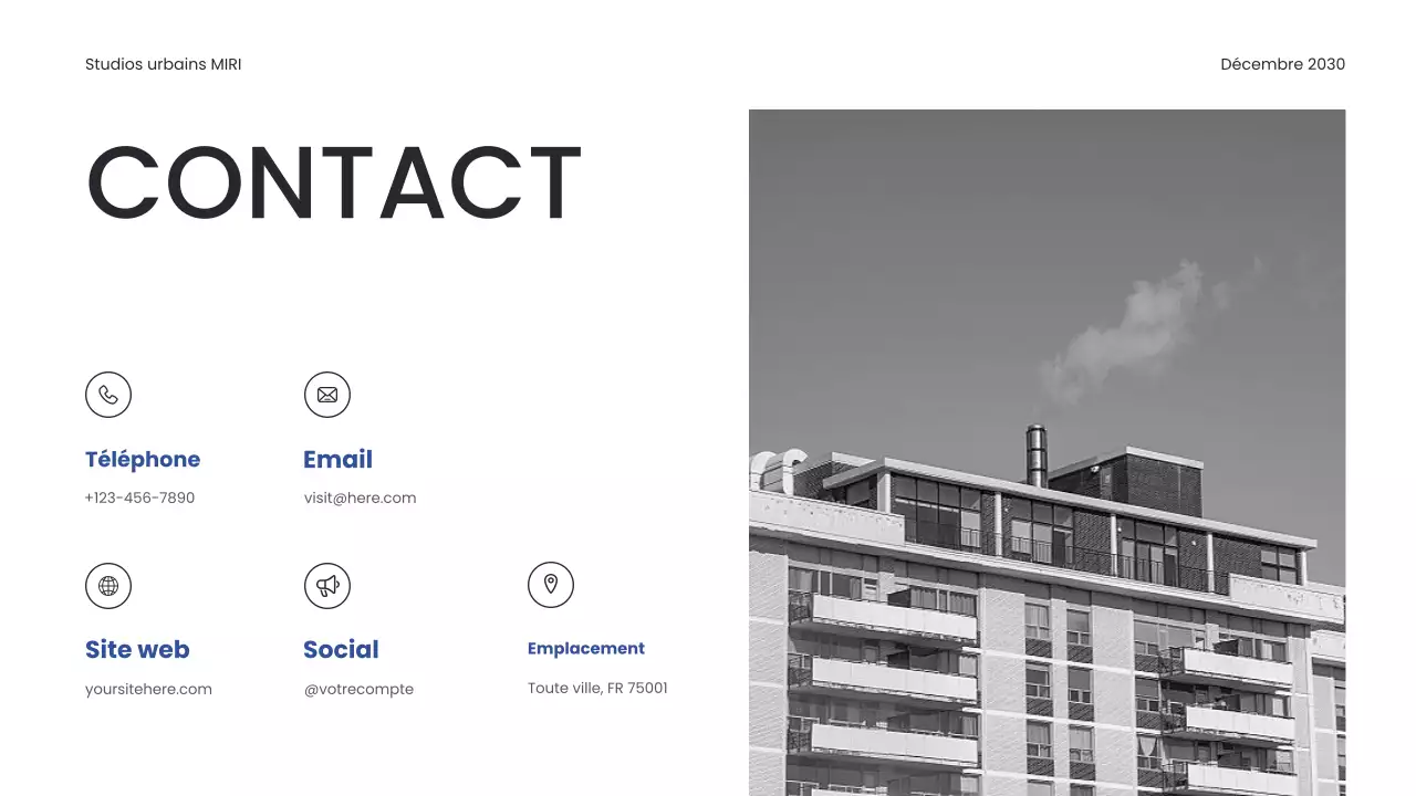 Portefeuille d'architecture moderne noire