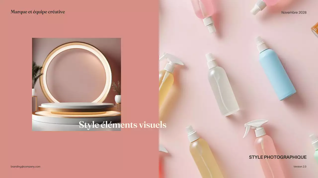 Document d'orientation de la marque Pink Minimal