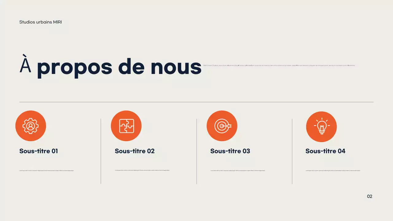 Portefeuille d'architecture moderne d'Orange