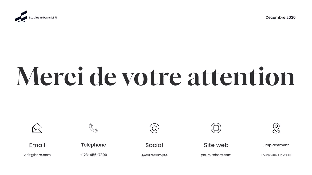 Portefeuille d'architecture moderne bleue