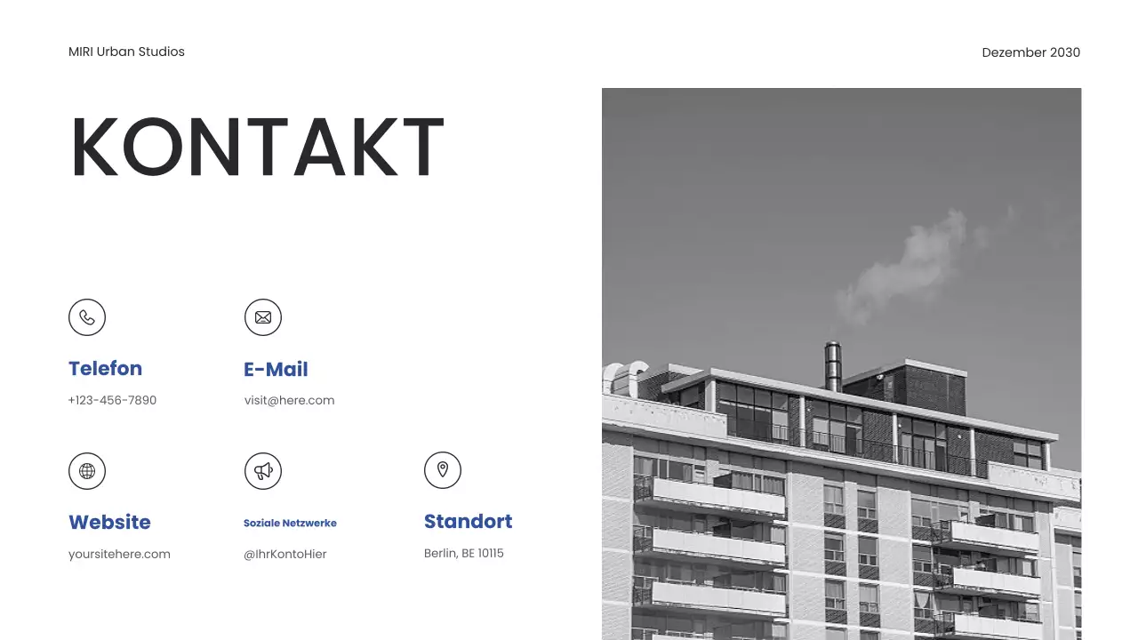 Schwarzes Portfolio moderner Architektur