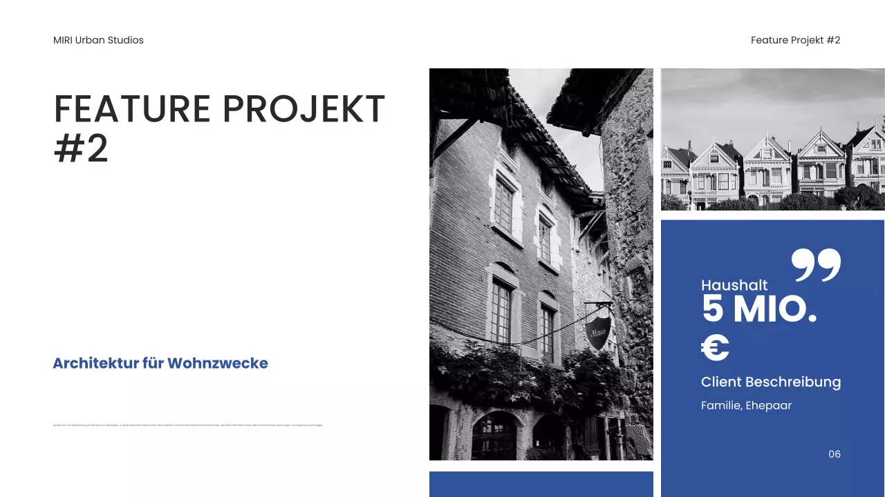 Schwarzes Portfolio moderner Architektur