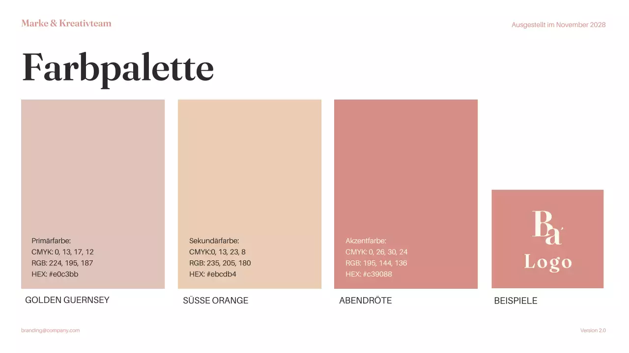 Pink Minimal Brand Guideline Dokument