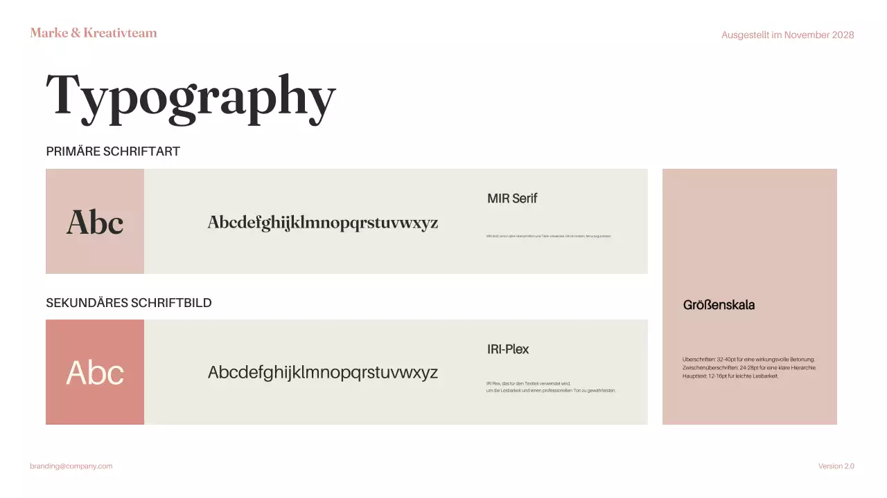 Pink Minimal Brand Guideline Dokument