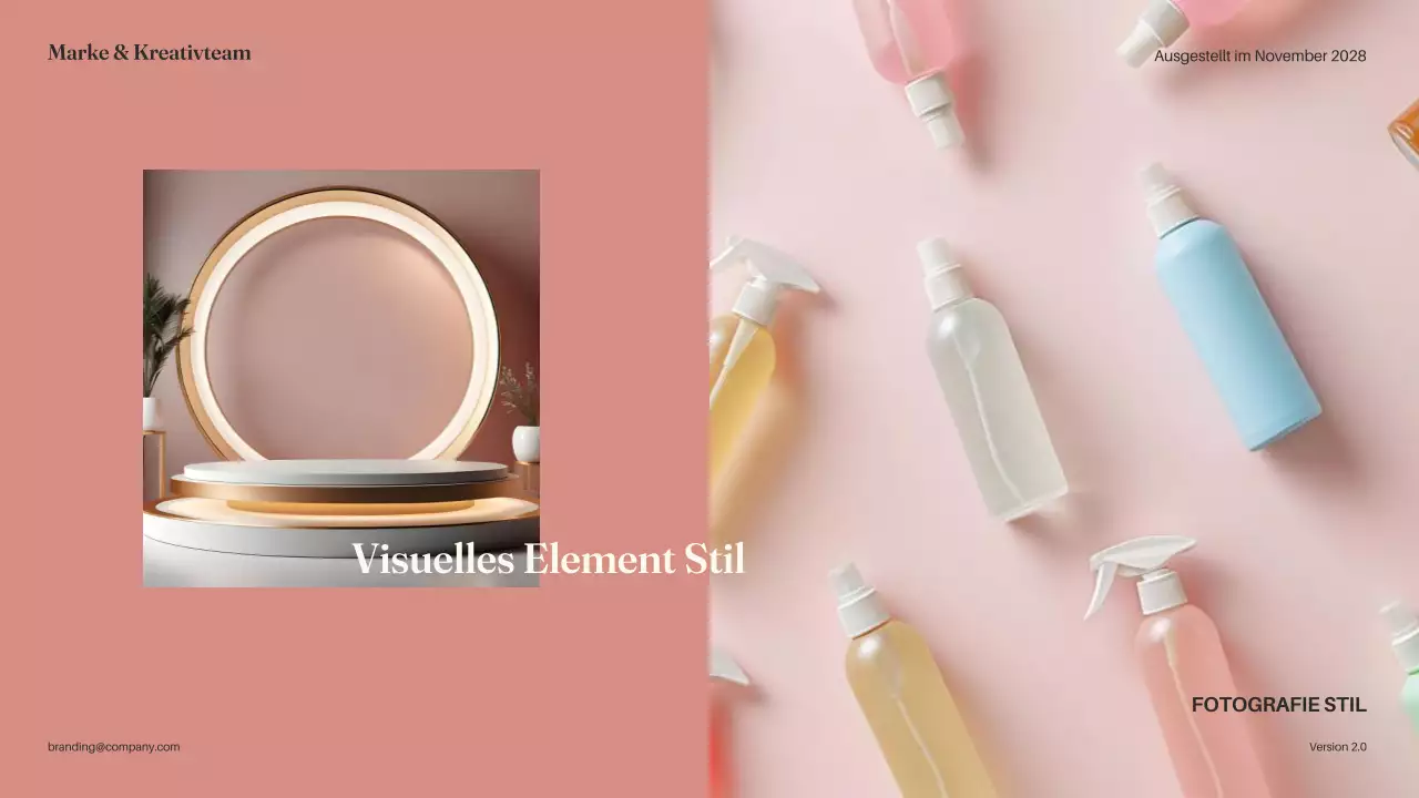 Pink Minimal Brand Guideline Dokument