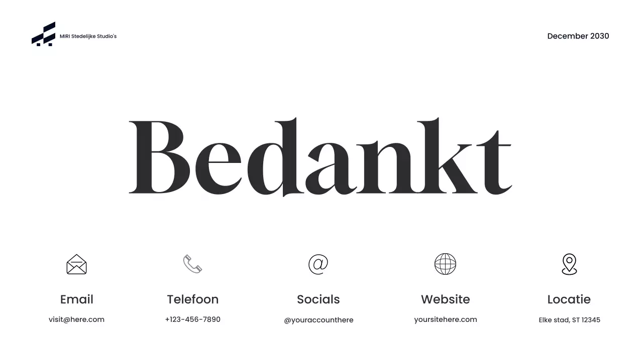 Blauw Modern Architectuurportfolio