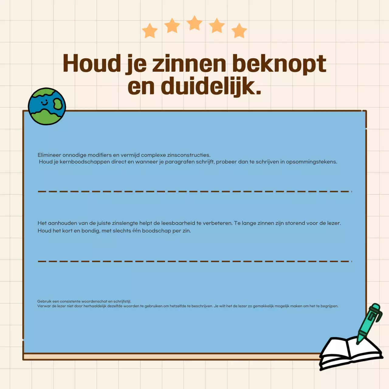 Schone, tekstgerichte kaarten in blauwNieuwsoverzicht