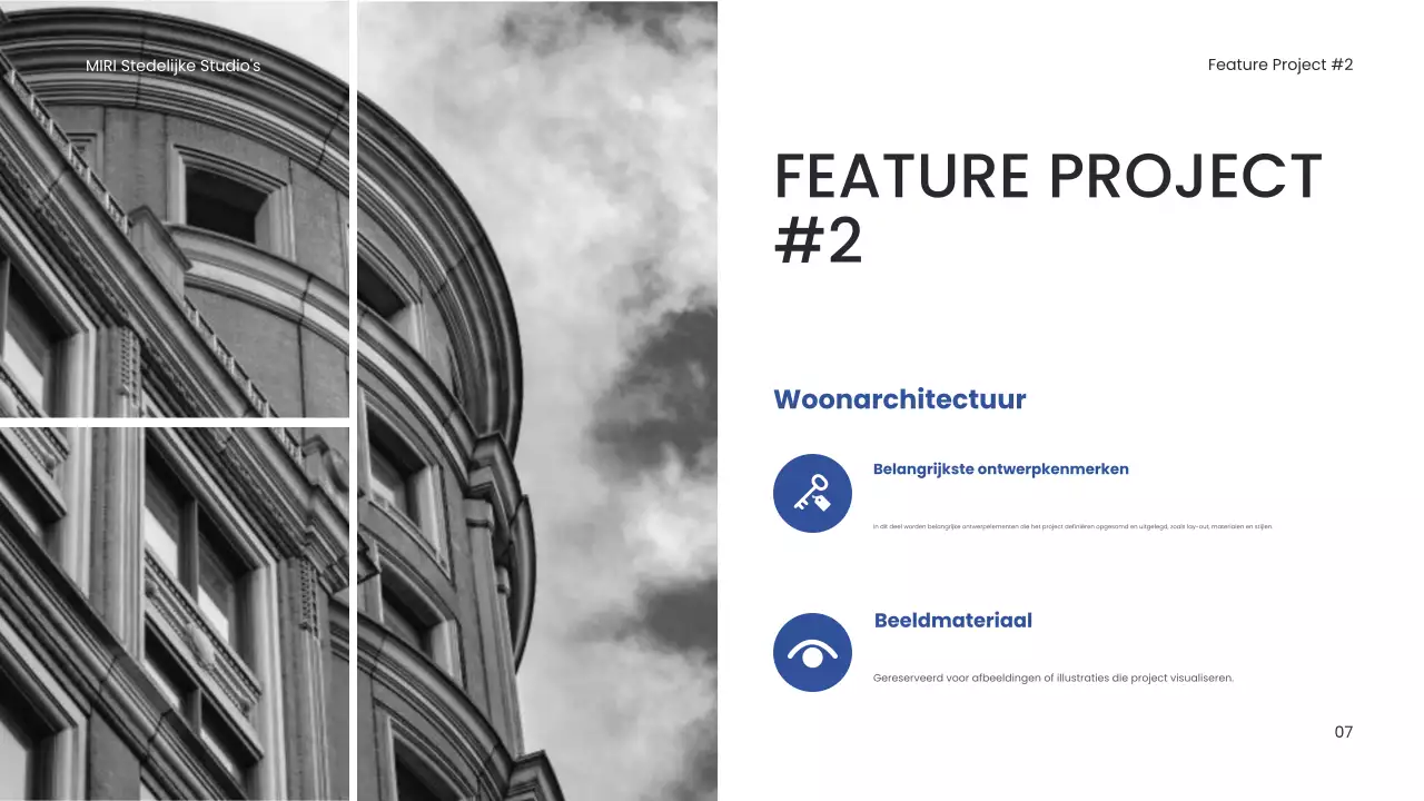 Portfolio moderne architectuur zwart