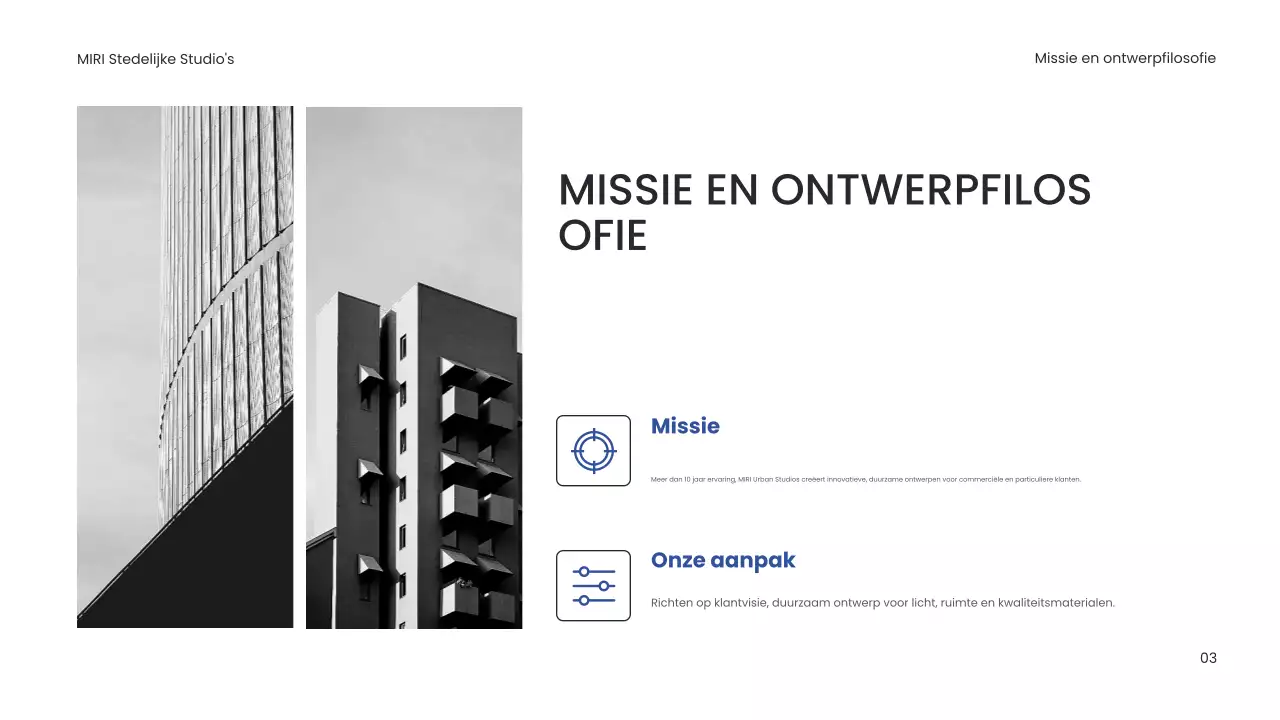 Portfolio moderne architectuur zwart