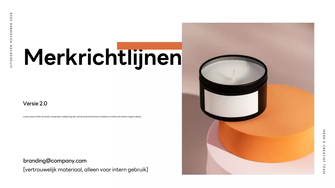 Oranje Gids voor Moderne Branding