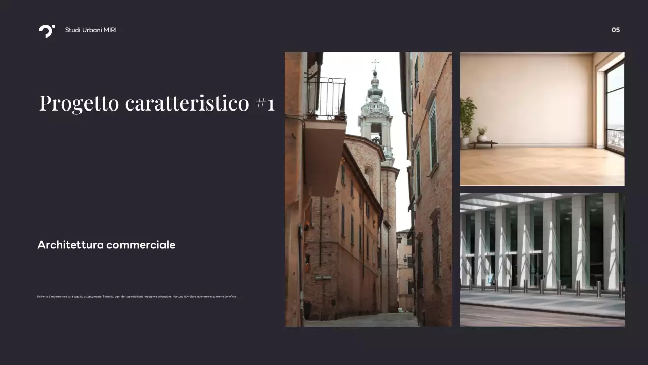 Portafoglio di architettura moderna nera