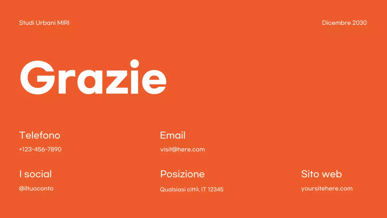 Portafoglio di architettura moderna arancione