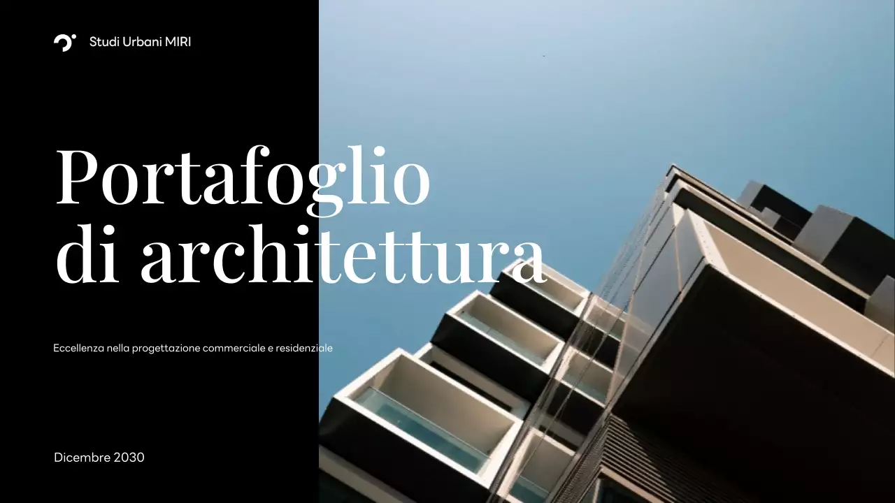 Portafoglio di architettura moderna nera
