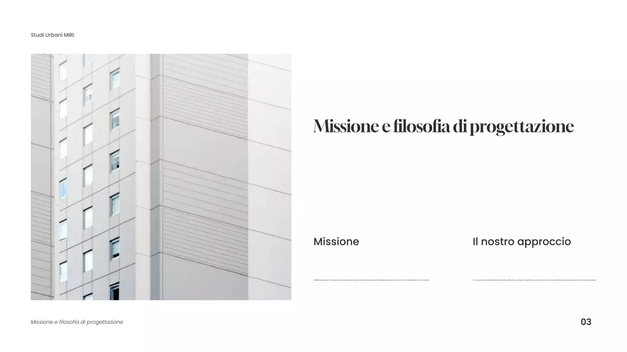 Portafoglio di architettura moderna blu