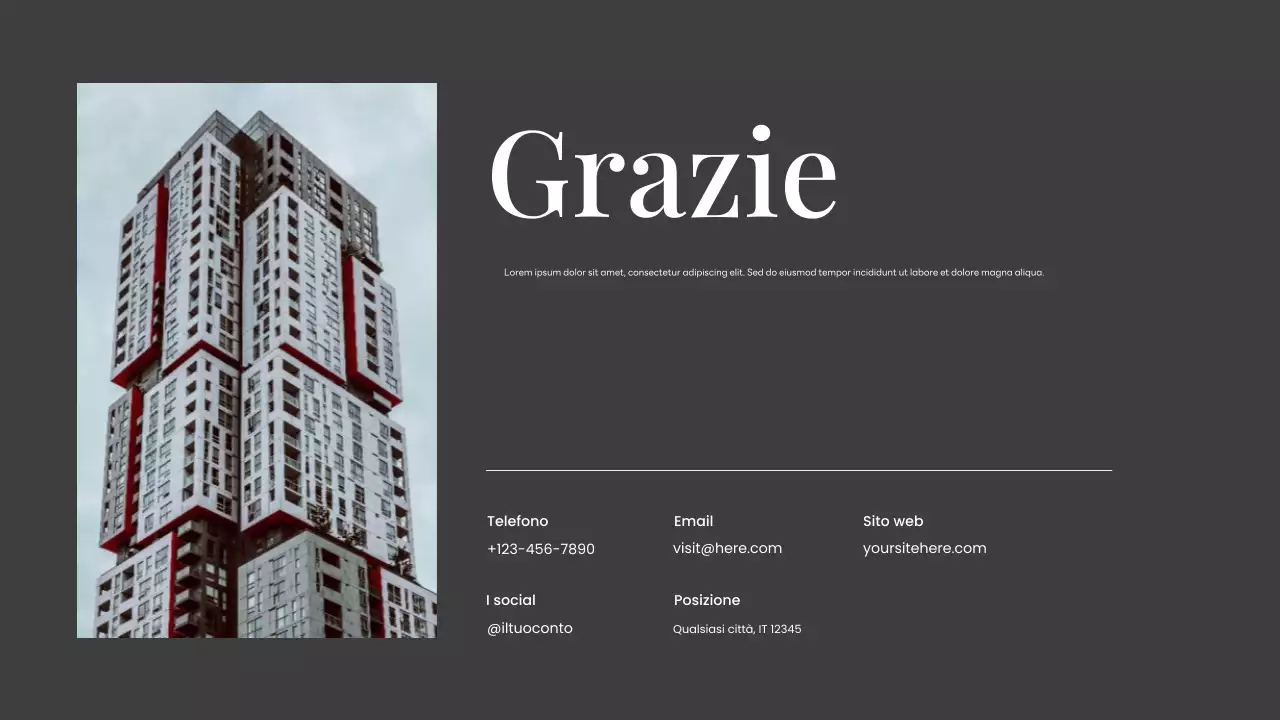 Portafoglio di architettura moderna nera